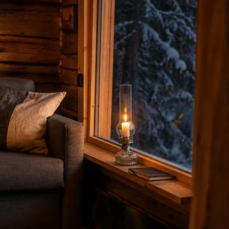 Viking Hut, Unique Nature Experience, Sauna, Riverbend, Wifi, Yllaes Casa vacanze